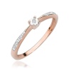 Pierścionek W0465 Diament 0,01ct różowe złoto