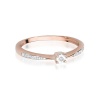 Pierścionek W0465 Diament 0,01ct różowe złoto