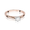Pierścionek W0468 Diament 0,08ct różowe złoto