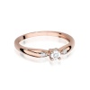Pierścionek W0469 Diament 0,02ct różowe złoto
