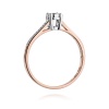Pierścionek W0474 Diament 0,08ct różowe złoto