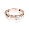 Pierścionek W0475 Diament 0,08ct różowe złoto
