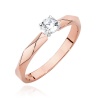 Pierścionek W0484 Diament 0,15ct różowe złoto