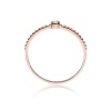 Pierścionek W0512 Diament 0,04ct różowe złoto