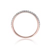Pierścionek W0522 z diamentami różowe złoto