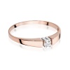 Pierścionek W0524 Diament 0,08ct różowe złoto