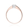 Pierścionek W0524 Diament 0,20ct różowe złoto