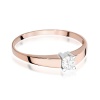 Pierścionek W0524 Diament 0,25ct różowe złoto