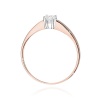 Pierścionek W0524 Diament 0,25ct różowe złoto