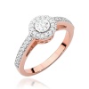 Pierścionek W0530 Diament 0,15ct różowe złoto