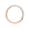 Pierścionek W0532 z diamentami różowe złoto