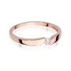 Pierścionek W0554 Diament 0,08ct różowe złoto