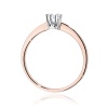 Pierścionek W0111 Diament 0,15ct różowe złoto