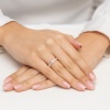 Pierścionek W0580 Diament 0,0086ct różowe złoto