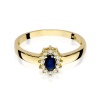 Pierścionek W0026 Szafir 0,30ct żółte złoto