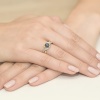 Pierścionek W0028 Szafir 0,70ct żółte złoto