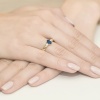 Pierścionek W0264 Szafir 0,70ct żółte złoto