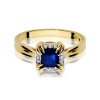 Pierścionek W0358 Szafir 0,70ct żółte złoto