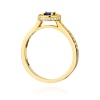 Pierścionek W0559 Szafir 0,30ct żółte złoto
