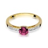 Pierścionek W0066 Rubin 0,60ct żółte złoto