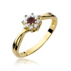 Pierścionek W0072 Rubin 0,15ct żółte złoto