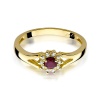 Pierścionek W0185 Rubin 0,15ct żółte złoto
