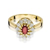 Pierścionek W0354 Rubin 0,60ct żółte złoto