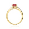 Pierścionek W0486 Rubin 1,10ct żółte złoto