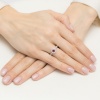 Pierścionek W0559 Rubin 0,30ct żółte złoto
