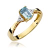 Pierścionek W0002 Topaz Swiss 0,65ct żółte złoto