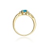 Pierścionek W0006 Topaz Swiss 0,50ct żółte złoto