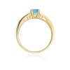 Pierścionek W0066 Topaz Swiss 0,50ct żółte złoto
