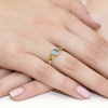 Pierścionek W0119 Topaz Swiss 0,50ct żółte złoto