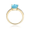 Pierścionek W0511 Topaz Swiss 2,00ct żółte złoto