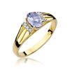 Pierścionek W0005 Tanzanit 0,40ct żółte złoto
