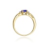 Pierścionek W0006 Tanzanit 0,40ct żółte złoto