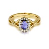 Pierścionek W0182 Tanzanit 0,40ct żółte złoto