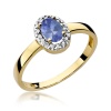 Pierścionek W0330 Tanzanit 0,40ct żółte złoto