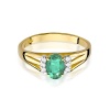 Pierścionek W0005 Szmaragd 0,40ct żółte złoto