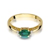 Pierścionek W0006 Szmaragd 0,40ct żółte złoto