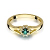 Pierścionek W0185 Szmaragd 0,15ct żółte złoto
