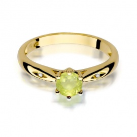 Pierścionek W0074 Oliwin 0,60ct żółte złoto