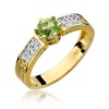 Pierścionek W0075 Oliwin 0,60ct żółte złoto