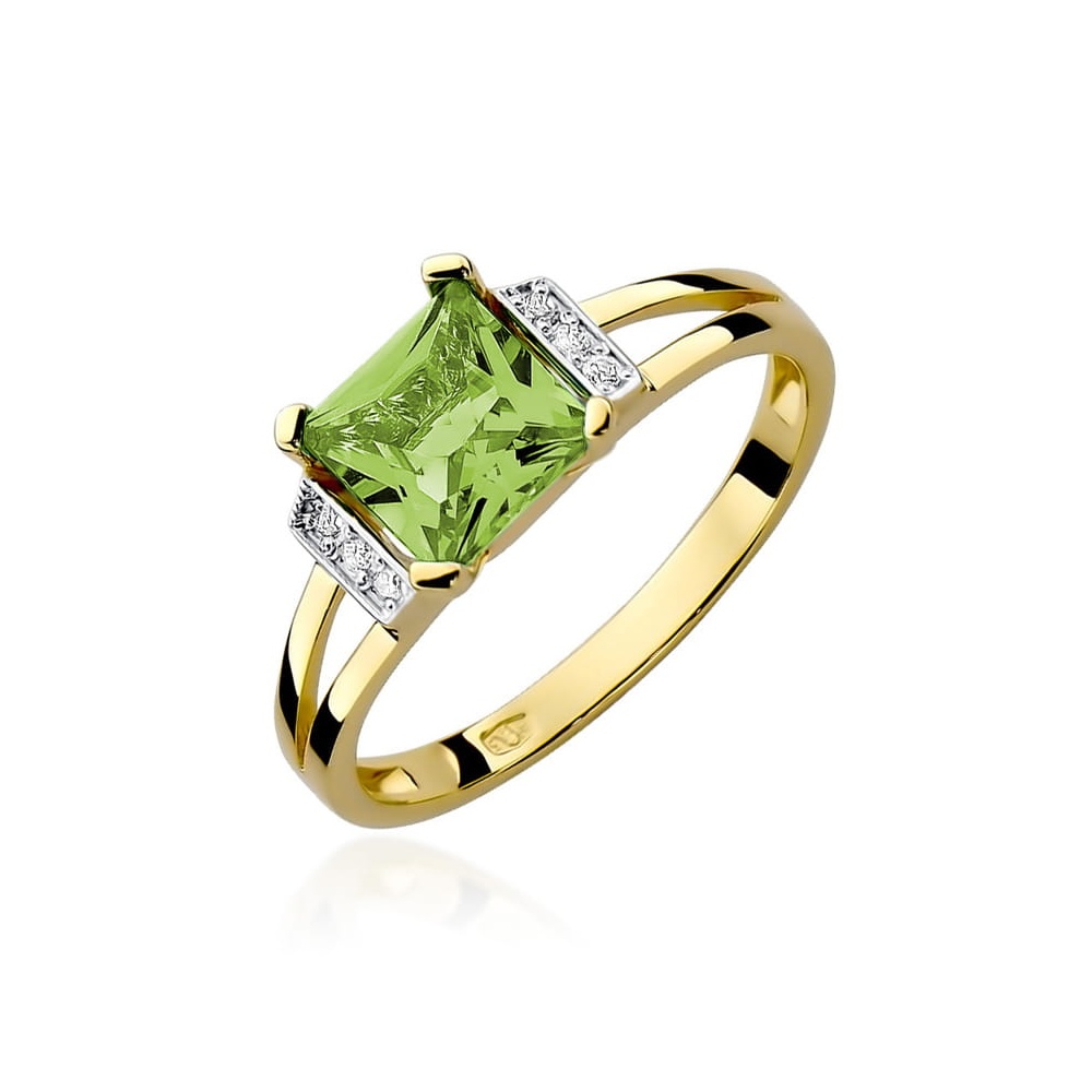 Pierścionek W0103 Oliwin 1,10ct żółte złoto