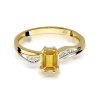 Pierścionek W0094 Cytryn 0,60ct żółte złoto