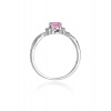 Pierścionek W0019 Topaz różowy 0,50ct białe złoto