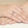Pierścionek W0076 Ametyst 0,50ct białe złoto