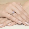 Pierścionek W0014 Ametyst 0,50ct białe złoto