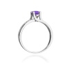 Pierścionek W0106 Ametyst 0,50ct białe złoto