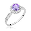 Pierścionek W0538 Ametyst 0,90ct białe złoto